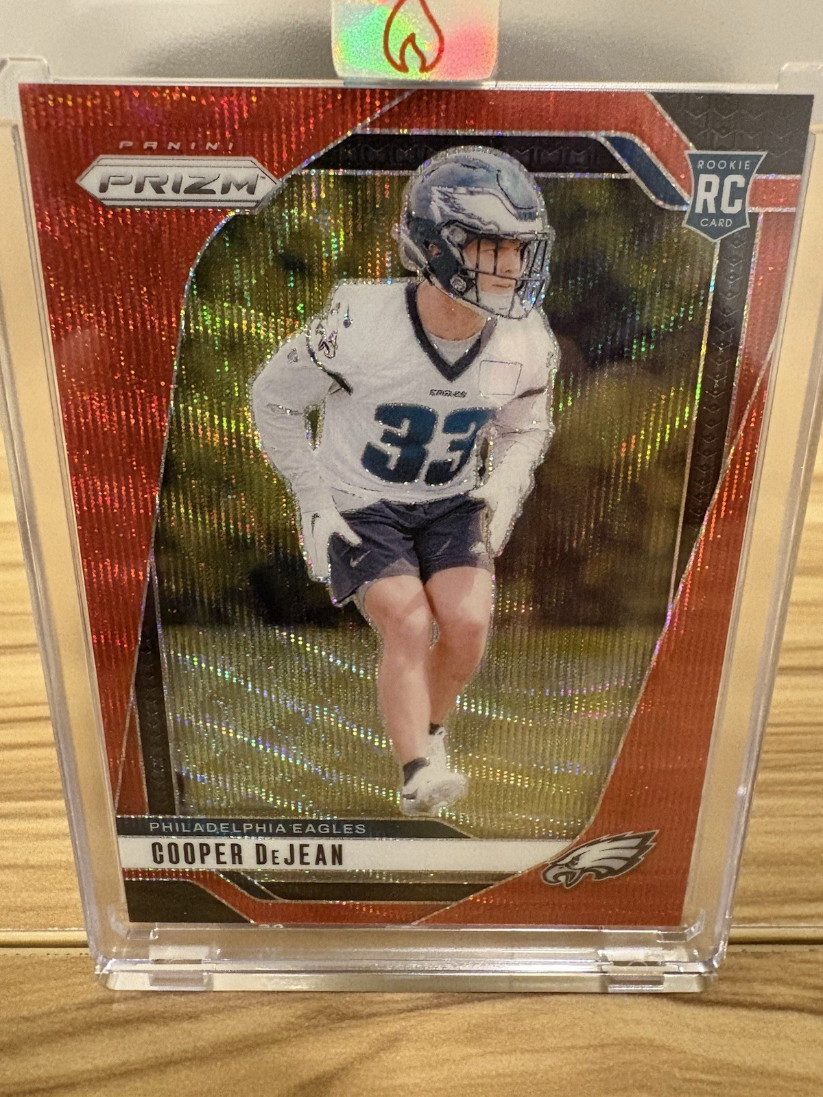 2024 Panini Prizm - Rookies Cooper DeJean #321 Red Wave Prizm 115/149 (RC).