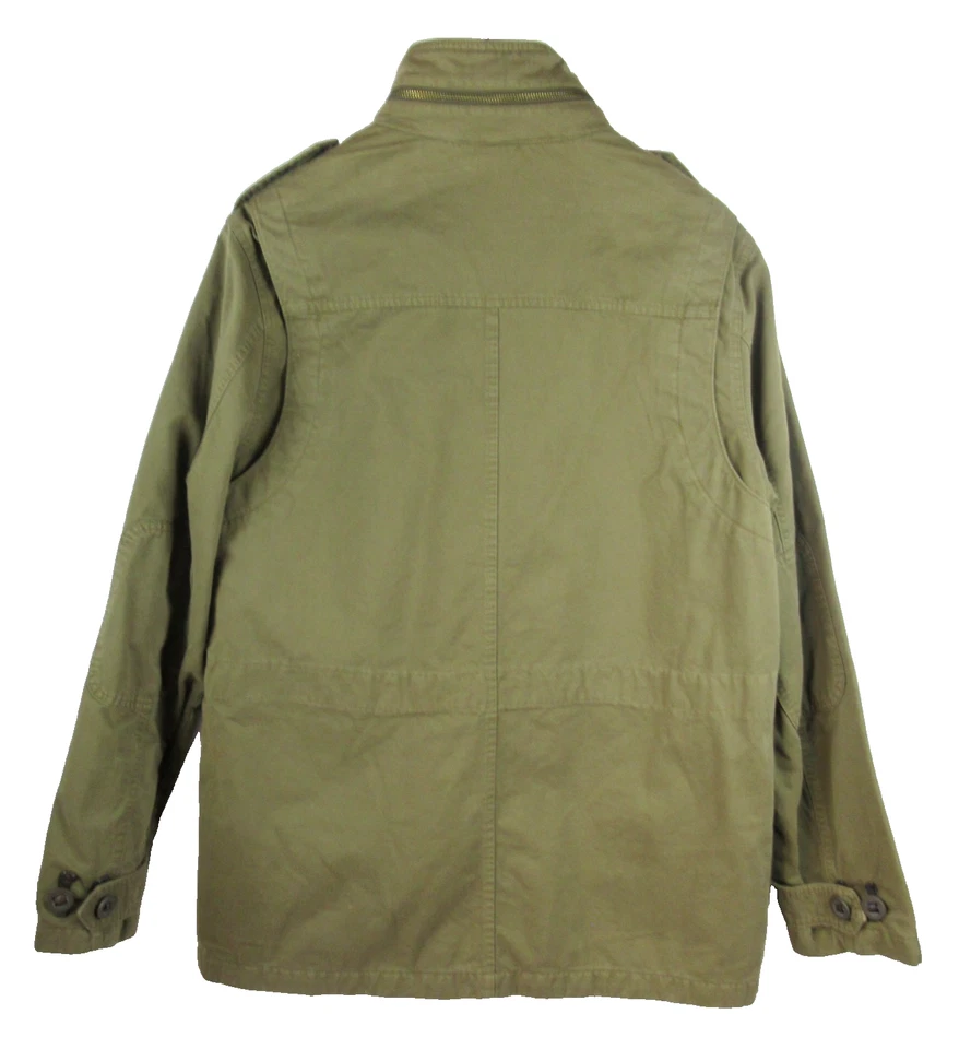 TASSO ELBA Military Field Jacket Mens M Hood Olive Green Cargo Pockets NEW - Изображение 3 из 4