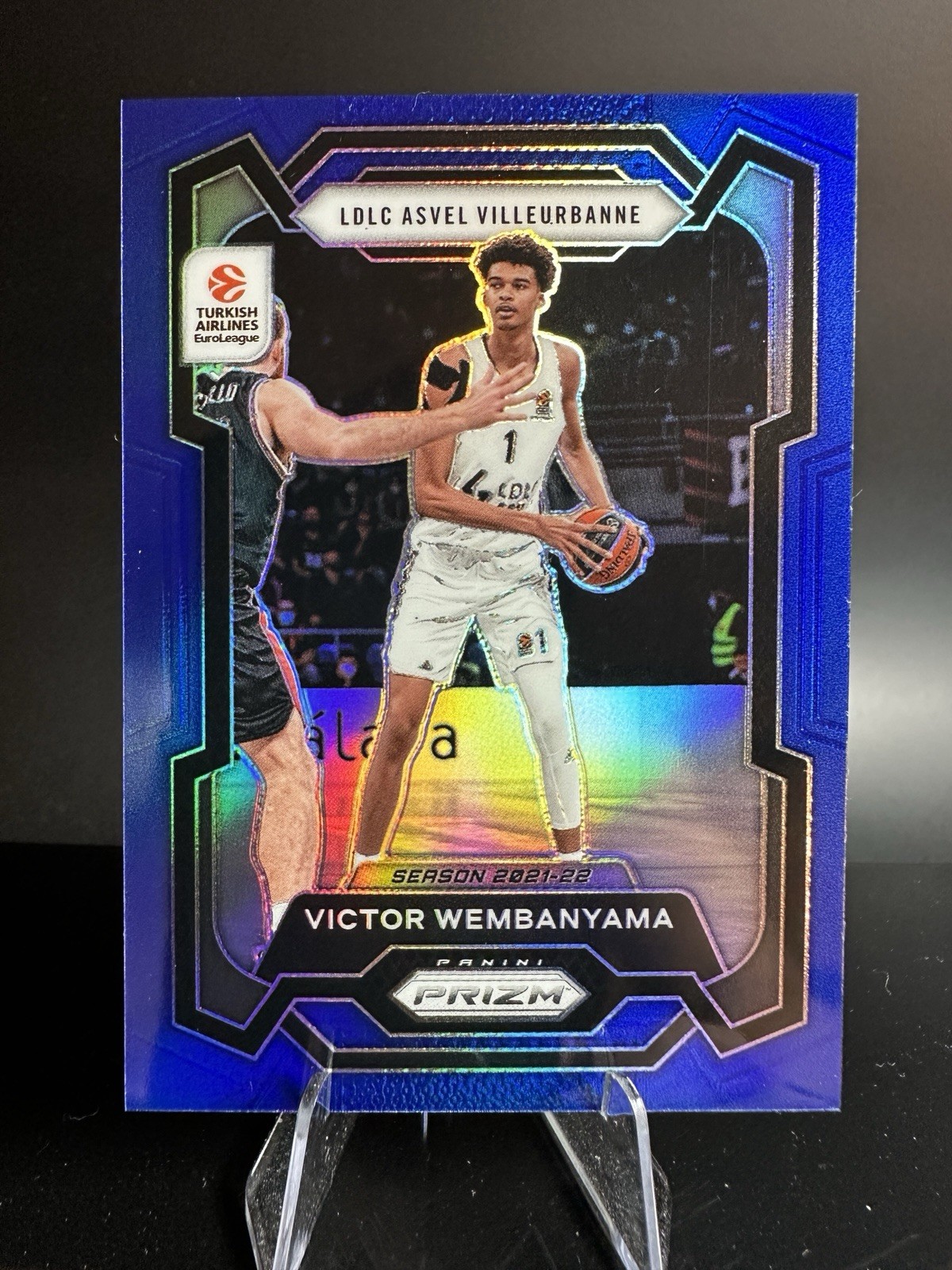 Victor Wembanyama 2023-24 Panini Prizm EuroLeague Rookie #11 Blue /199