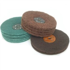 4" 6" 8" Scotchbrite Woven Nylon Mop Wheel Metal polishing Satin Mop