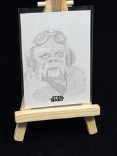 Kuiil Mike Dalzell Auto Sketch Card 1/1  2024 Topps Star Wars Galaxy