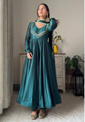 Neueste Pakistaner Damen Mädchen Salwar Kameez Kostüm Verziert Party Wear Anzug