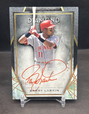 Barry Larkin 2022 Topps Diamond Icons Red Ink Autograph SP 06/10 Reds BW3