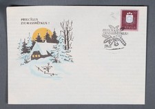 MayfairStamps Latvia 1991 Christmas Bells Cover aaw_77901