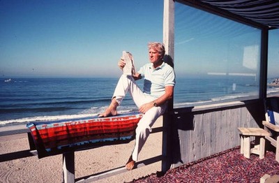 Lloyd Bridges at his Malibu Beach home he died at 85 10th February - Old Photo