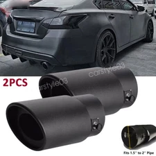 2PCS For Nissan Altima Maxima Exhaust Pipe Tip Rear Tail Throat Muffler Tailpipe