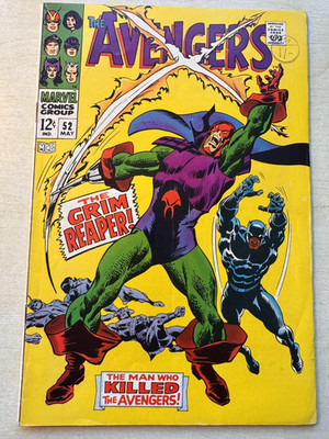 Avengers #52 FN+ 1st Grim Reaper Black Panther Joins Marvel Comics 1968