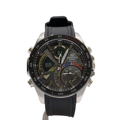 Casio Solar Watch/Analog/Rubber/Blk/Ecb-900