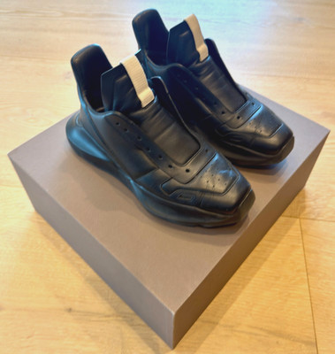 Rick Owens GETH RUNNERS Black Mens RR01B1814 LPO Shoes Made in Italy