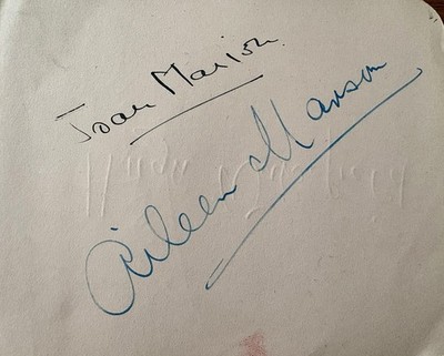 Filmstars inkl. Aileen Marson: verstorben mit 26 Jahren / Hugh Wakefield & Joan Marion