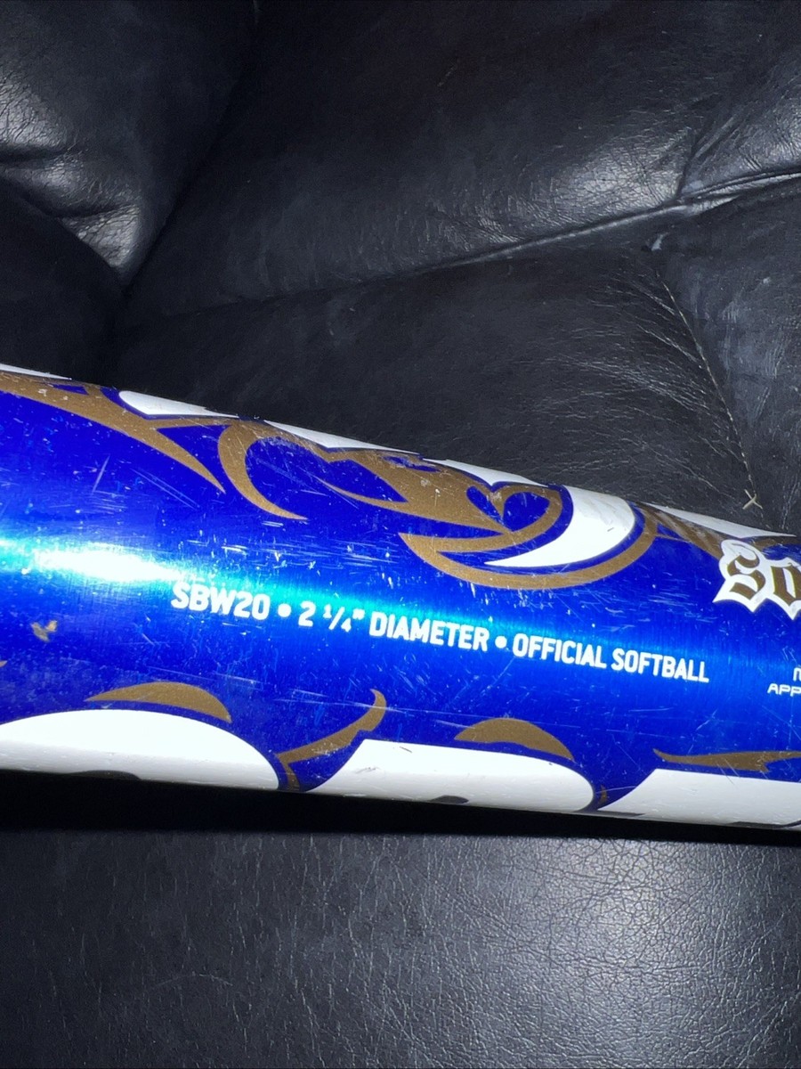 Batte de softball Worth Wicked certifiée ASA 2004 34 27 oz 2 1/4 SBW20