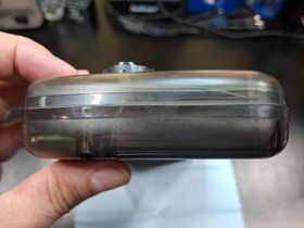 SEGA GameGear&ndash;Recapped-Dual Speaker-New Glass-Clear Black-2Grill Shell-USB Power