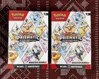 Lot de 2 boosters Pokémon TCG évolutions prismatiques écarlates et violettes scellés ✅