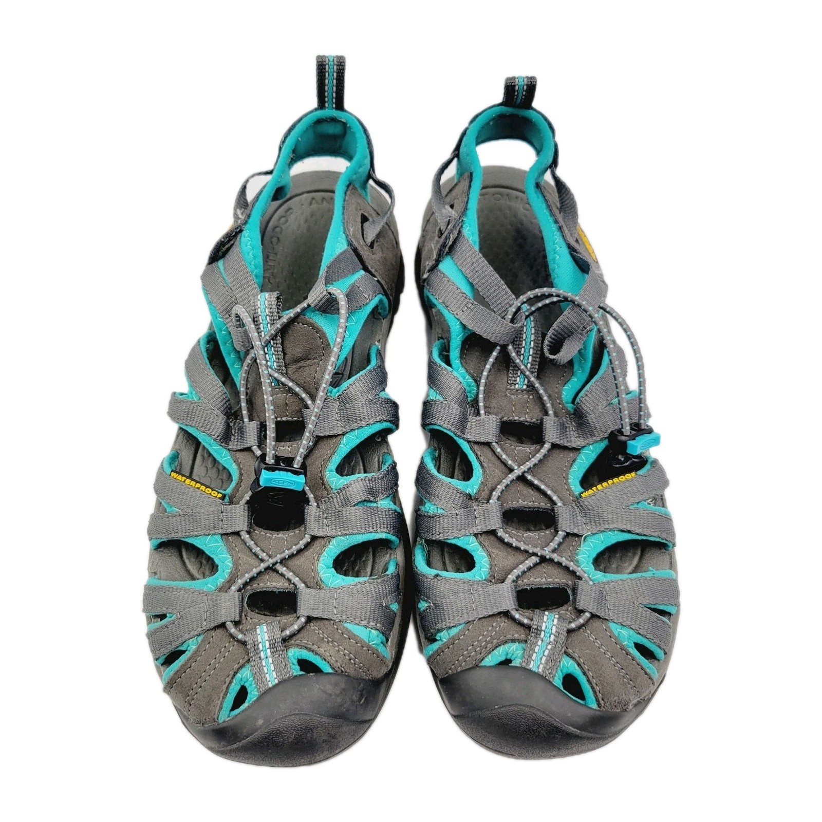 KEEN Whisper Sandalo Donna 10 Punta Chiusa Sport Teal Ombra Scura Ceramica 1003717