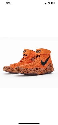 Nike Wrestling Shoes Inflict SE Safari Electric Orange FV3682-900 Mens Size 7.5