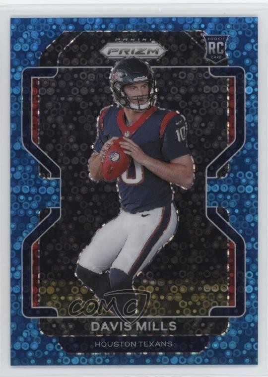 2021 Panini Prizm No Huddle Blue 40/79 Davis Mills #352 Rookie RC 07m7