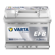 VARTA N60 Blue Dynamic EFB 60Ah Start Stop Autobatterie 560 500 064 Batterie D53
