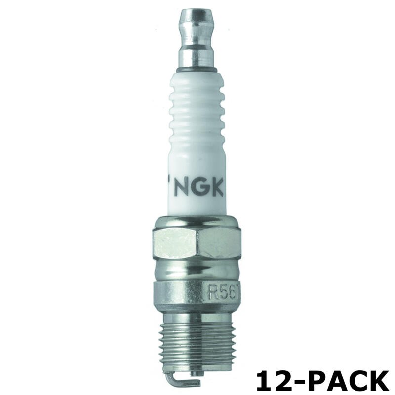 NGK Spark Plug 2405 12-PACK V-Power R5673-6 14mm Copper/Nickel, Tapered, 6