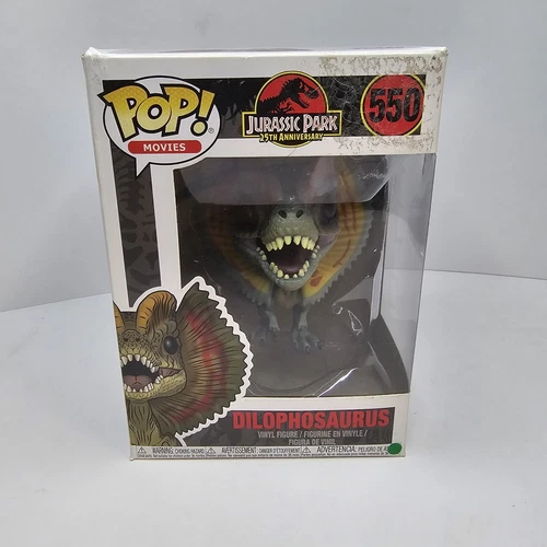 🔥 Dilophosaurus #550 - Jurassic Park - Funko Pop - Boxed
