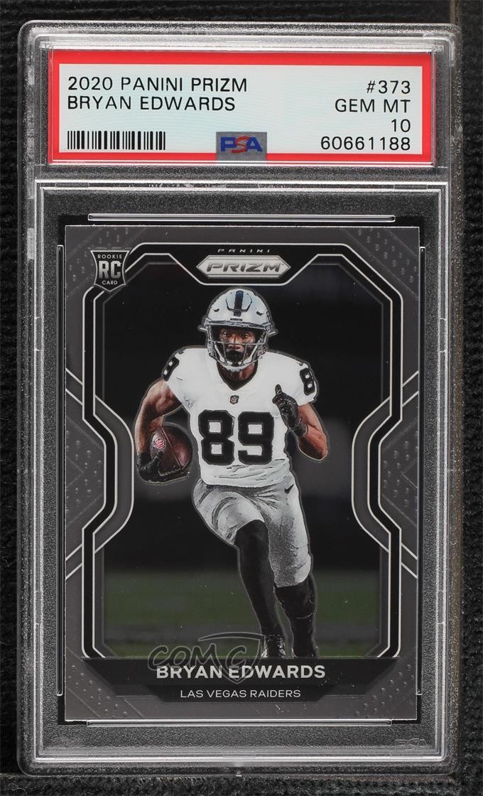 2020 Panini Prizm Rookie Bryan Edwards #373 PSA 10 GEM MT Rookie RC 00jx