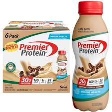 Premier Protein Shake, Caf  Latte, 30g Protein 1g Sugar 24 Vitamins Minerals Nu
