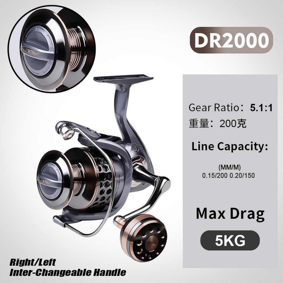 Full Models Metal Body Left/right Fishing Reel