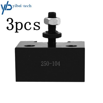 3Pcs AXA 250-104 #4 Quick Change Heavy Duty Boring Bar Tool Post Holder