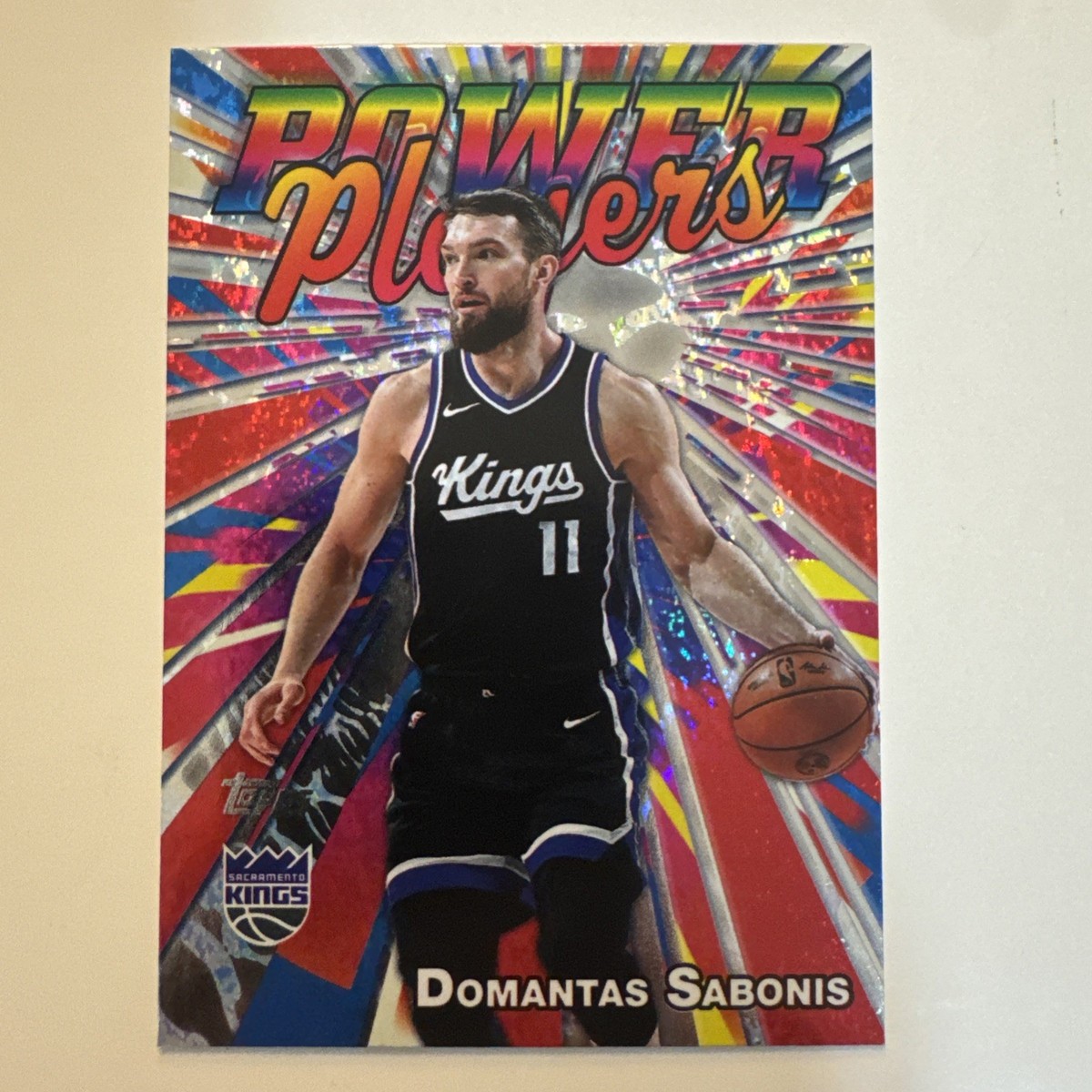2025-26 Topps Basketball Domantas Sabonis Power Players Holo Foil