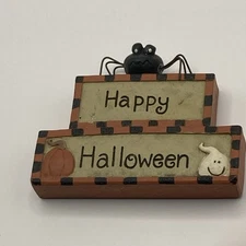 Vintage Suzi Skoglund Blossom Bucket Spider Happy Halloween 