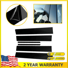 Black Pillar Posts For Toyota 2009-2013 Corolla 6pcs Set Door Trim Cover Kit New