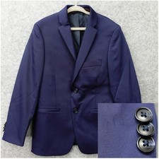 Michael Kors Boys Suit Jacket 8 Skinny Navy Blue Stretch Blazer Formal Wedding