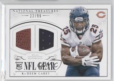 2014 National Treasures Rookie NFL Gear Materials Dual 22/99 Ka'Deem Carey 0b2