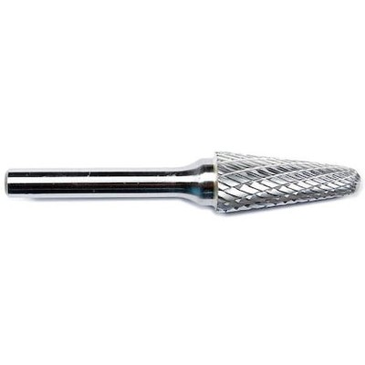 Zoro Select 19D903 Carbide Bur,Pointed Cone,1/4