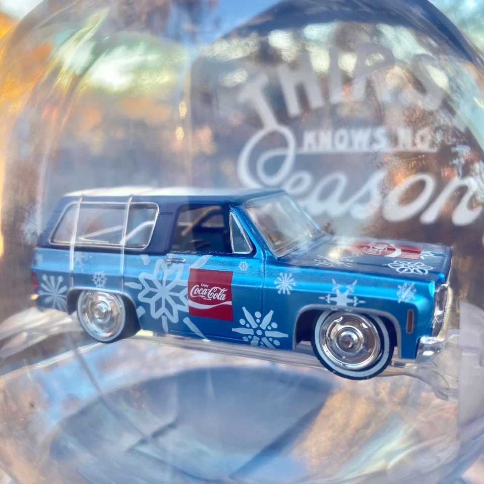 1973 Chevrolet K5 Blazer 2025 M2 Machines Coca-Cola Christmas Ornament Chevy GMC - Image 2 of 4