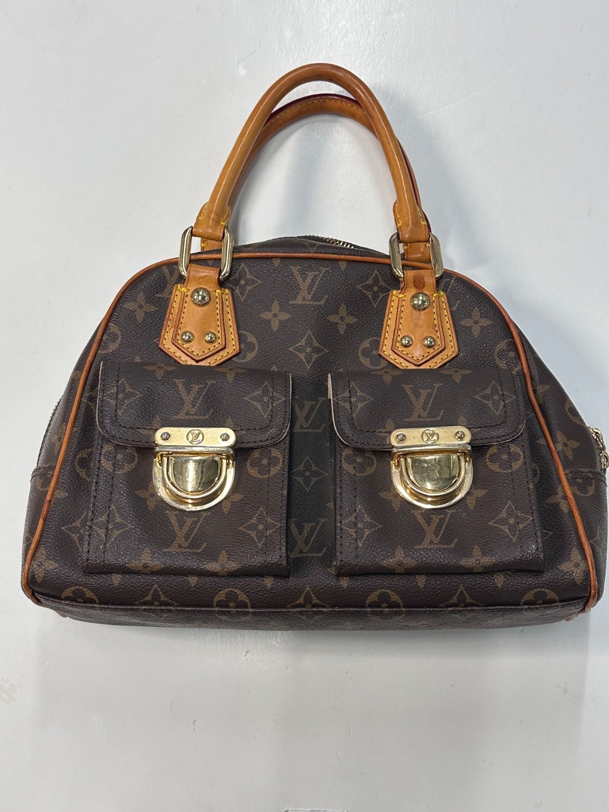 LOUIS VUITTON Authentic Monogram Manhattan PM Bag - image 1