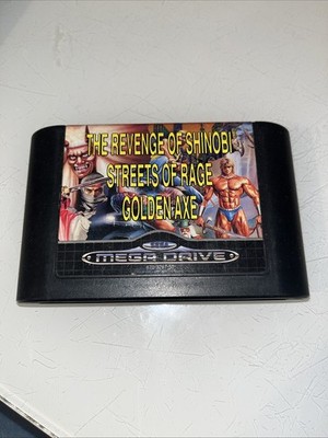 Sega Megadrive Mega Spiele 2 NUR KARTON 1993 GSP Golden Axe Shinobi Streets Rage