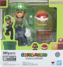 NEU Bandai S.H.Figuarts Luigi Super Mario 110 mm vollständige Actionfigur Japan