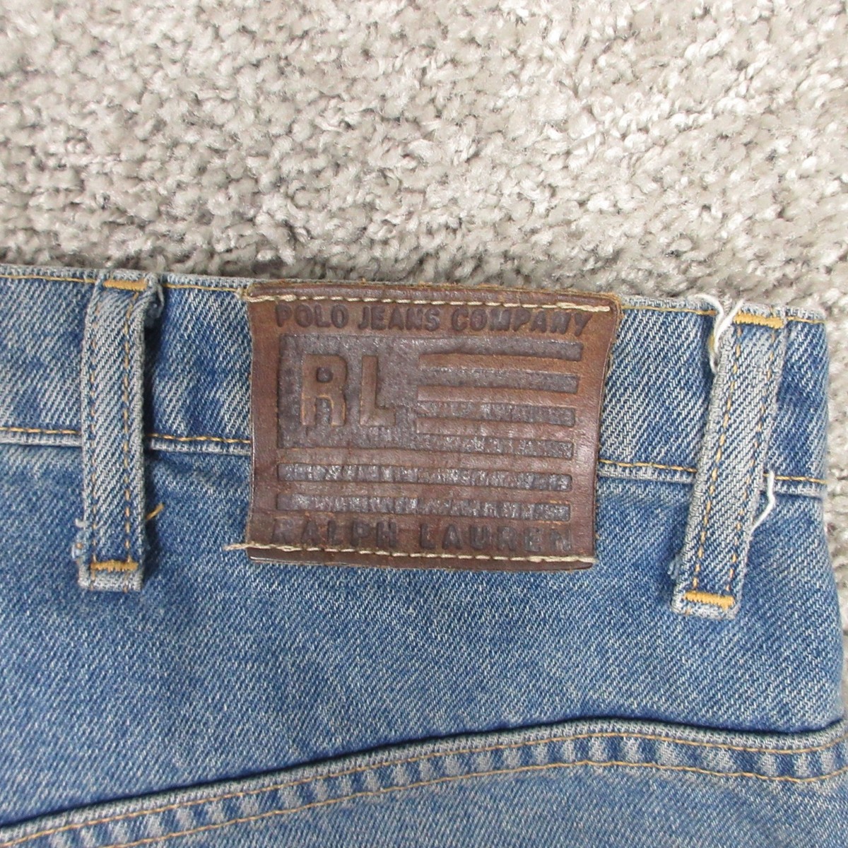 Vintage Ralph Lauren Jeans Mens 40x30 Blue Polo Jeans CO American