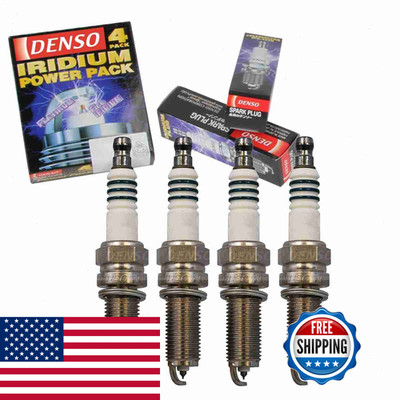 Sixity Auto 4 Pc Denso Iridium Power Spark Plugs Compatible Mini Cooper