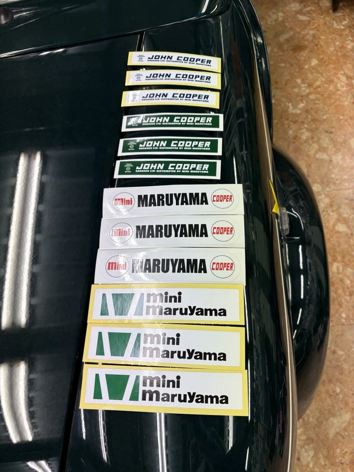 Классический Mini Cooper 'maruyama Tokyo' набор наклеек 4 X английский построен Rover - Изображение 2 из 4
