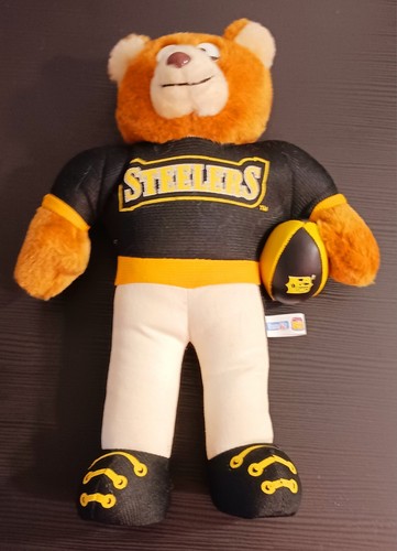 NFL Pittsburgh Steelers 1993 Plush Teddy Bear Football Player Good Stuff Claw - Picture 18 of 21