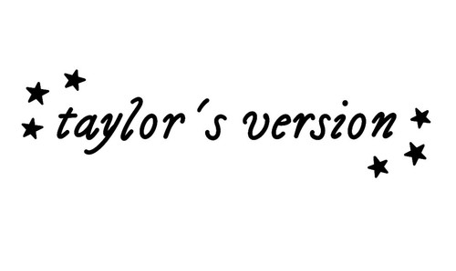 Taylor Swift- Taylors font Vinyl Decals x2 Taylors Version Laptop Tablet Toybox - Picture 3 of 3