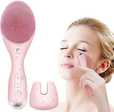 Sonic Face Brush, Sonic Facial Cleansing Brush, Silicone Face Exfoliator Brush