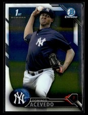 2016 Bowman #BCP35 Domingo Acevedo Chrome Prospects Card New York Yankees