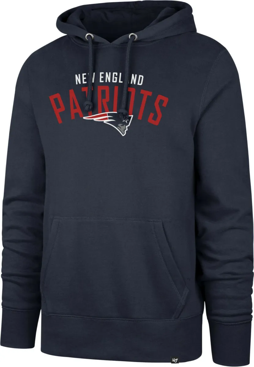 : '47 Boston Patriots Gray Headline Pullover Hoodie - NFL Long  Sleeve Hoody (X-Large) : Sports & Outdoors
