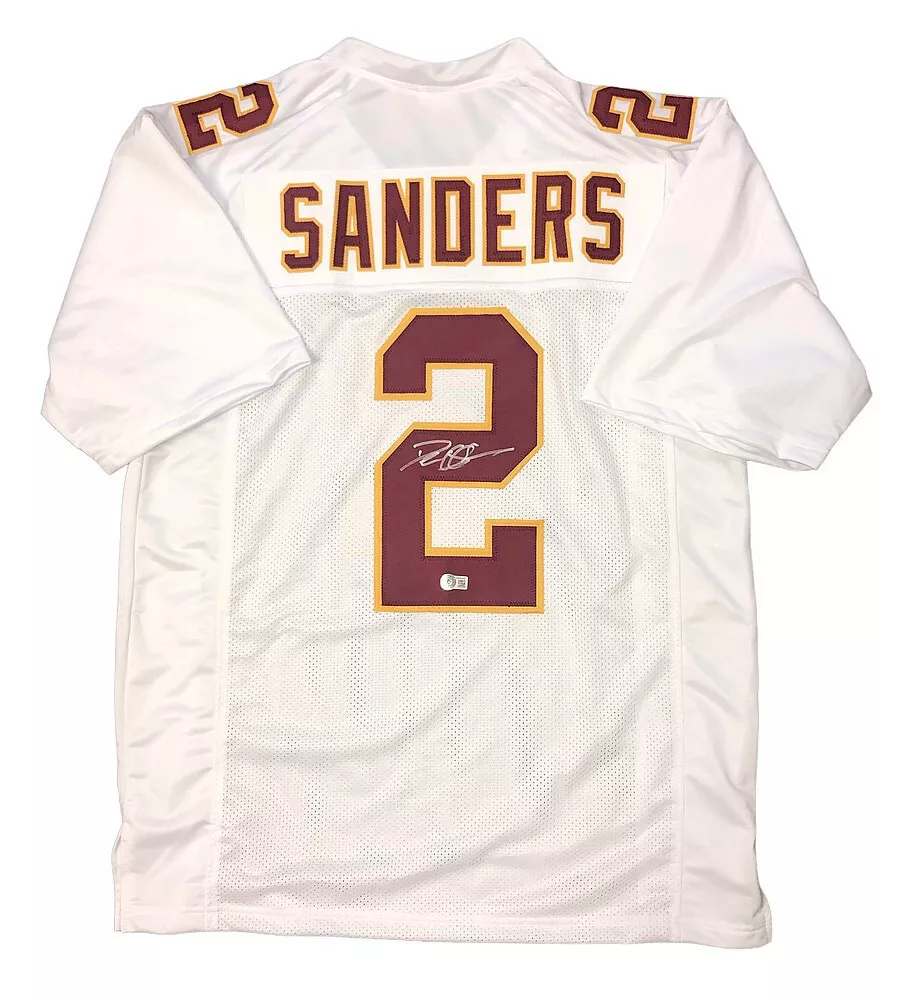 Deion Sanders Signed Florida State Seminoles Custom White 2