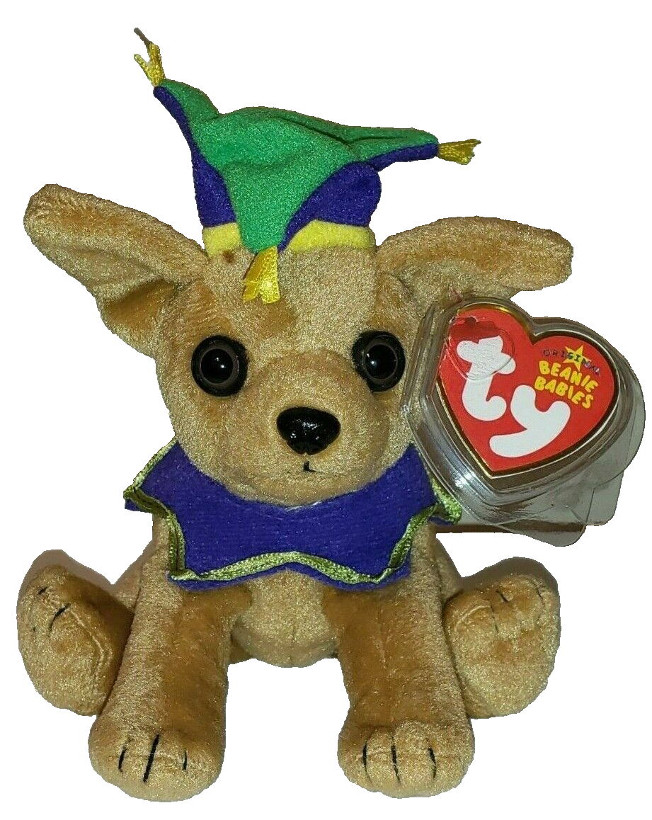 Ty Beanie Baby - PUNCHLINE the Chihuahua Dog (Exclusive) MWMT