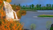 Landscape painting Custom Gaming Mat Desk