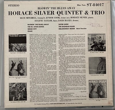 HORACE SILVER QUINTET BLOWIN' THE BLUES AWAY BLUE NOTE BST