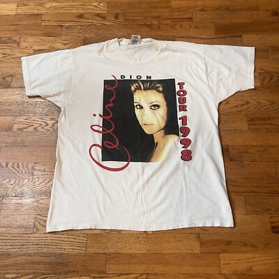 VTG Celine Dion 1998 Concert Tour Men s XL Tee